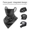 Ridding Face Guard with Neck Gaiter UV Protection Breathable Ice Silk Cycling Sun Protection Ear-Hanging Face Guard Neck Gaiter