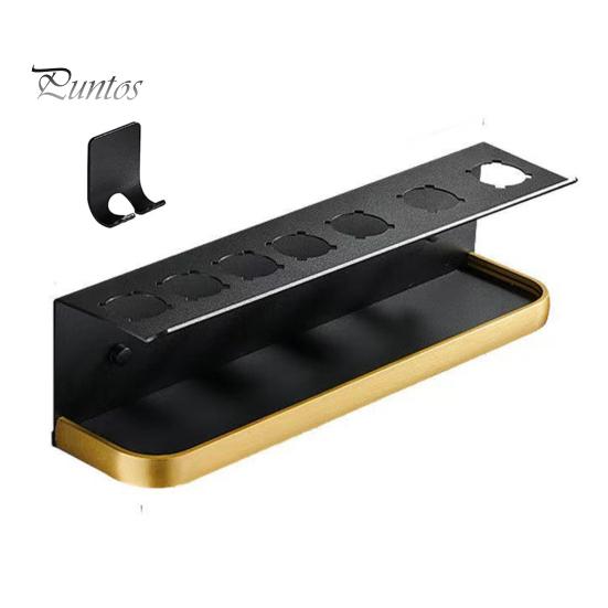 Настенная стойка для хранения фена для волос, прочная, несущая, простая в установке, многофункциональный выпрямитель для ванной комнаты, органайзер для инструментов для волос