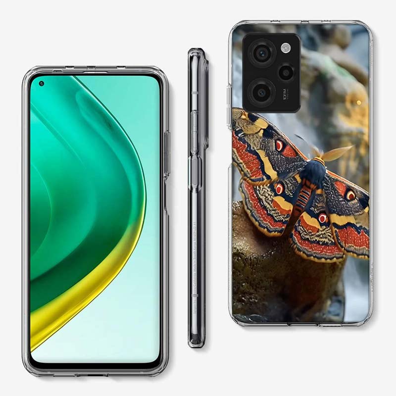 Чехол для телефона Moth Macro Cover для Xiaomi Poco M8 M7 M6 M4 M3 X7 X6 X4 Pro F7 Ultra M5S Mi 14 14T 15 15T 12T 10T Pro 12S 12 11 Lite