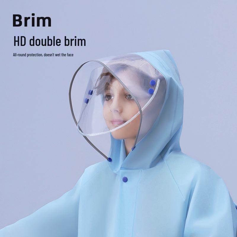 Детский полноразмерный водонепроницаемый велосипедный дождевик с чехлом для рюкзака, возраст 5-12 лет