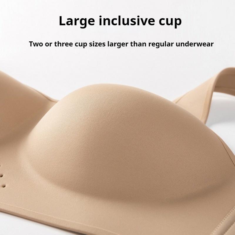 Large Size Thin Tube Top Underwear Smooth Yoga Simple Wide Shoulder Strap Breathable Integrated Bra