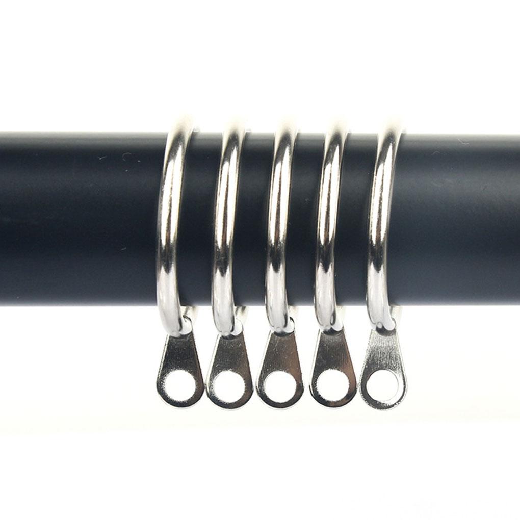 20 шт. Кольца для штор Домашние крючки для штор Компонент Металлический фиксатор для подвешивания Фиксаторы Фурнитура Аксессуары Крепежное кольцо Стержни Вешалки