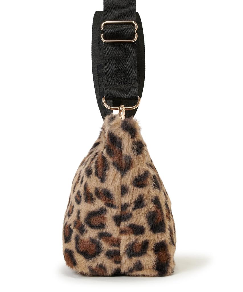 FUR EW TOTE3029Леопардовый Пушистый Мех
