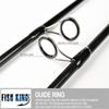 FTK Спиннинговая удочка, 100% карбоновая сверхтвердая удочка, 2 секции, удочка для приманки, 2,1 м, 2,4 м, 2,7 м, фидерная удочка