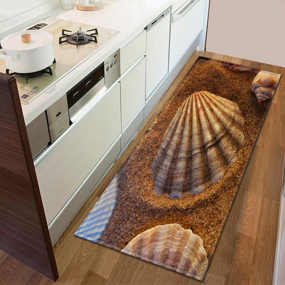 Entrance Door Mat Kitchen Bedroom Carpet Non-slip Floor Corridor Balcony Carpet Modern Printed Pattern Floor Mat