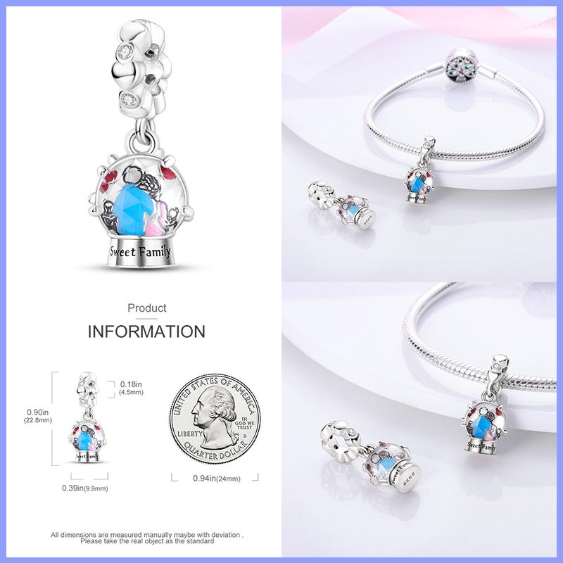 Мода Стерлингового Серебра 925 Сумочка Чемодан Подвески Бусины Подходит Fasion 925 Браслеты Изысканный Юбилей DIY Изготовление Ювелирных Изделий