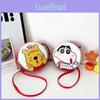 Adorable Korean Style Kids Round Shoulder Bag Lightweight Cartoon Animal Design For Boys And Girls