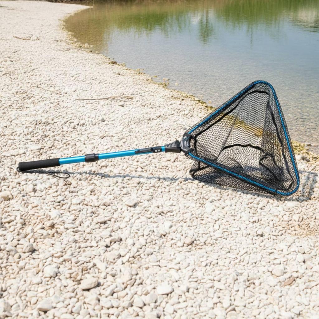 Folding Fishing Net Lightweight Landing with Telescopic Handle Easy to Carry