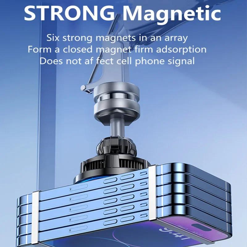 30 Вт охлаждающее магнитное беспроводное автомобильное зарядное устройство для iPhone15 14 13 12 Pro Max MacSafe автомобильный держатель для телефона быстрая зарядная станция