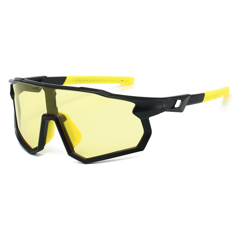 New outdoor cycling glasses, large-frame men's and women's windproof sunglasses, UV-proof sports mountaineering goggles
