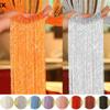 ГОРЯЧИЕ Блестящие дверные занавески, бусины, перегородки для комнаты, бахрома из бисера, оконная панель, оконная перегородка, украшение для дома
