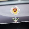 2PCS Car Console Spring Decoration Creative Car Fun Expression Decoration Cure Car Shaking Head Small Decoration