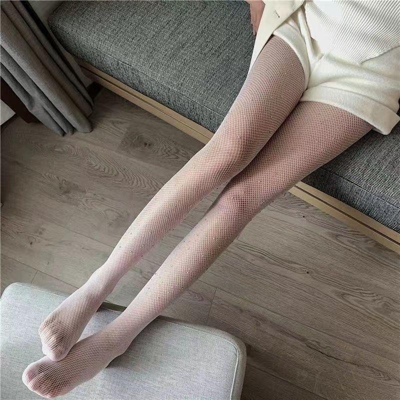 Стразы Чулки Блестящие Диаманте Пайетки Чулки Сексуальная Горячая Девушка Черные Сетчатые Чулки Прочные Колготки