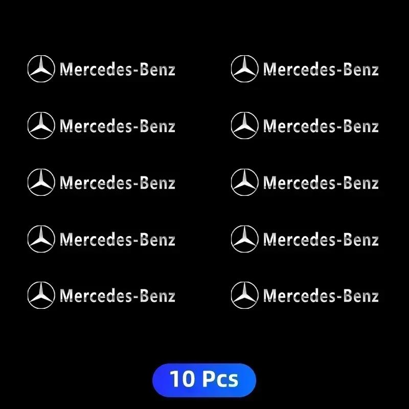 ZQE1 Metal Emblem Auto Decor Wiper Decals Reflective Car Window Sticker For Mercedes Benz AMG A B C E S class GLA GLC CLA GLK GLE