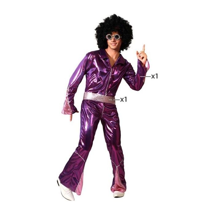 Déguisement Homme Disco Violet