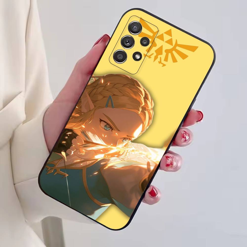 Чехол для телефона The Legend of Z-Zelda Princess Черный Силиконовый Мягкий Для Samsung S25,S24,S21,S22,S23,S30,Ultra,S20,Plus,Fe,Lite