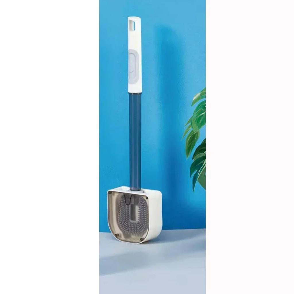 Soap Dispensing Toilet Brush with Holder TPR Silicone Long Handled Cleaning Brush Wc Toilet Brushes Bathroom Accessories