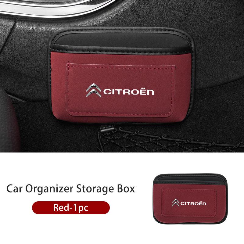 Paste Car Cards Phone Key Paste Box Self Adhesive Storage Pocket For Citroen C4 C3 C5 C1 C2 C6 VTS C4L DS3 DS4 DS5 Grand