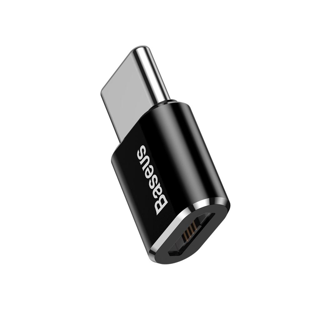 Baseus Micro USB to USB-C Compact Adapter - Black