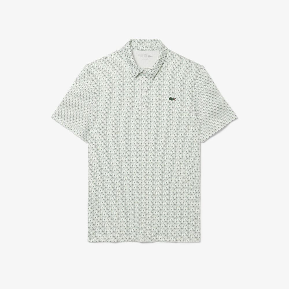 [lacoste] Men's Golf AOP Short-Sleeve Polo Shirt DH4825-56GX0N