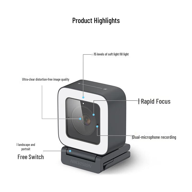 HIKVISION DS-U28 1080p Autofocus Webcam with Microphone