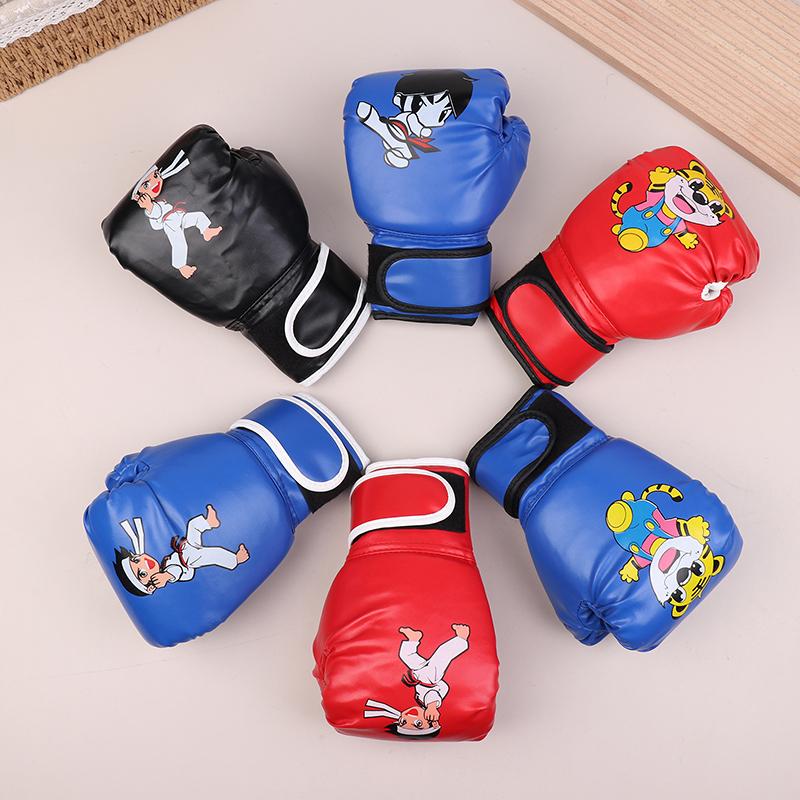 Мультяшные детские боксерские перчатки из ПУ кожи, детские спарринговые перчатки для бокса, перчатки для Санда, детские боксерские перчатки для боя, перчатки для тхэквондо