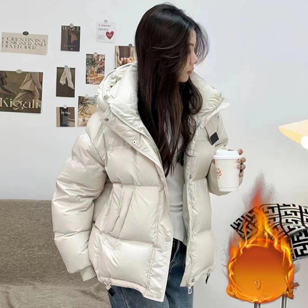 New Small Hooded Bread Clothes Popular Thickened Short Padded Jacket Women