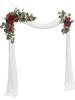2Pcs/set Artificial Wedding Arch Flower Wedding Welcome Sign Flowers Artificial Fake Flowers Wedding Outdoor Arch Floral Flowers Party Decor Supplies