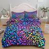 Fashion Glows Leopard Pattern Duvet Cover Set EU Single Double King US Twin Full Queen Size Bedding Set