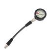Diving Pressure Gauge with Carbon Fiber Woven Hose Diving Night Glow Pressure Gauge for BCD Regulator 15cm   5.9in