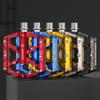 Bike Pedals Aluminum Alloy Bicycle Pedals with Reflectors Mountain Bike Pedals Non-Slip Cycling