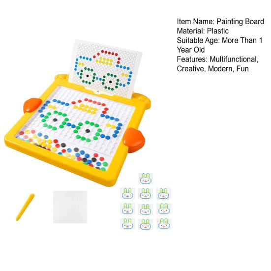 1 Set Funny Hand-eye Coordination Improve Imagination Good Sealing Magnetic Design Writing Board Children Supplies Painting