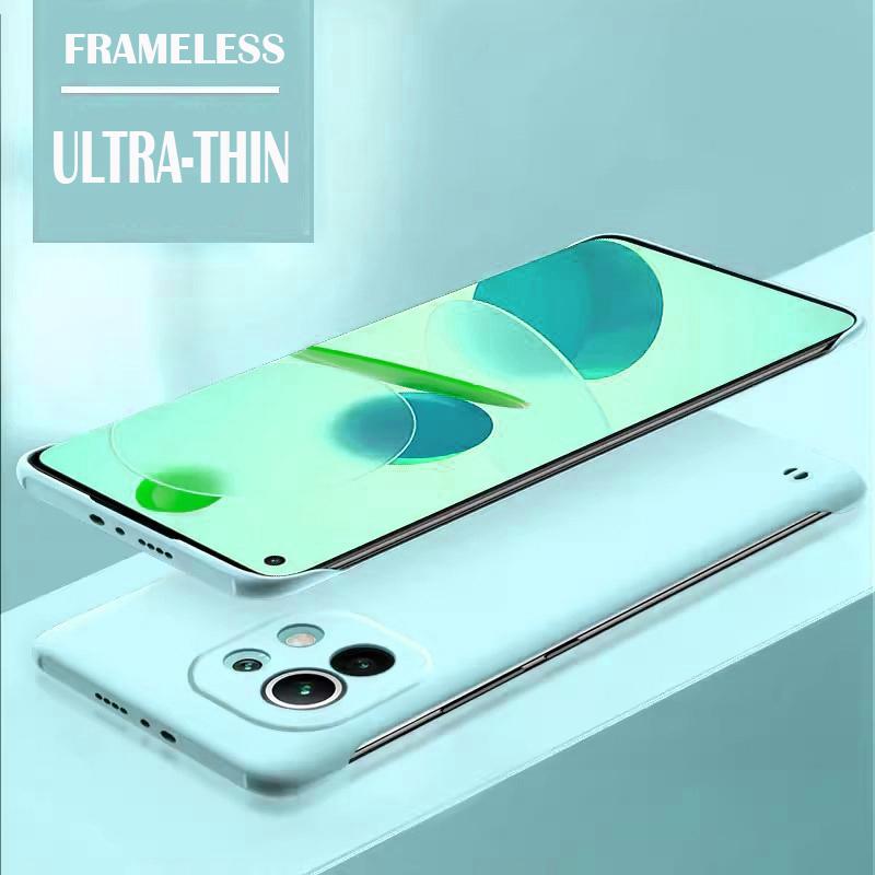 Твердый чехол-накладка из твердого ПК цвета конфет без рамки для Xiaomi Mi 11 Lite Coque 11T 11 Ultra Pro, ударопрочный, ультратонкий чехол