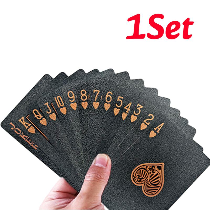 1/2Set Waterproof Plastic Poker Cards Set Creative Magic Board Game Gathering Toy Parties Family Fun Board Game Poker Cards
