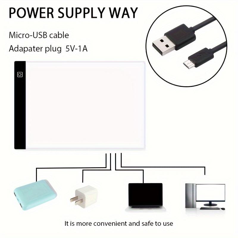 Игрушечная доска для рисования формата А4 со светодиодной подсветкой, 3 уровня яркости, планшет для рисования с ночным светильником, обучающая игра-планшет со светом.