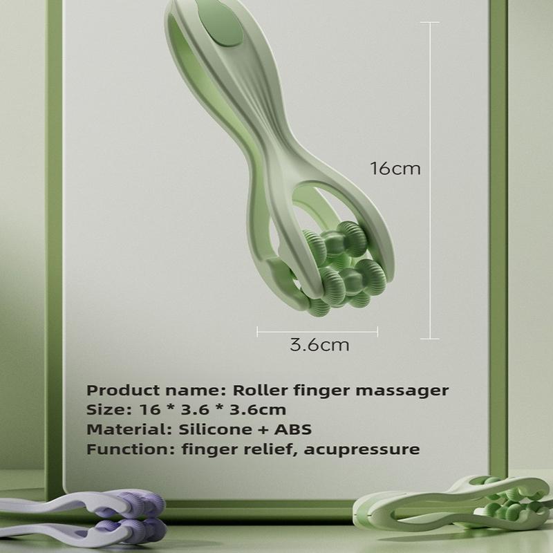 Роликовый массажер для пальцев рук, акупунктура, мини-массажер для суставов пальцев, ручной, облегчает кровообращение, расслабление мышц