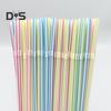 100 шт. гибкие пластиковые трубочки одноразовые питьевые трубочки разных цветов 21 см гибкие полосатые трубочки для сока для вечеринок и мероприятий