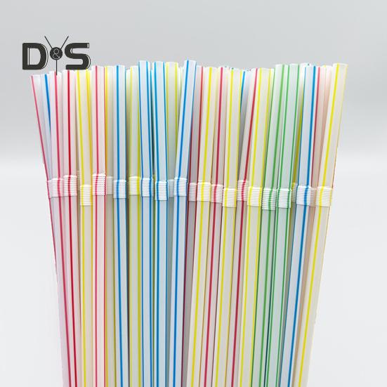 100 шт. гибкие пластиковые трубочки одноразовые питьевые трубочки разных цветов 21 см гибкие полосатые трубочки для сока для вечеринок и мероприятий