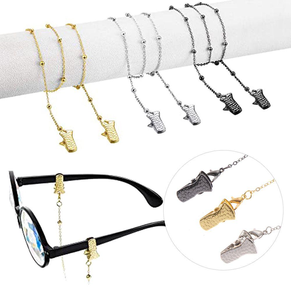 Beaded With Alligator Clips Mask Holder Glasses Chain Necklace Strap Mask Lanyards Ear Saver Holder