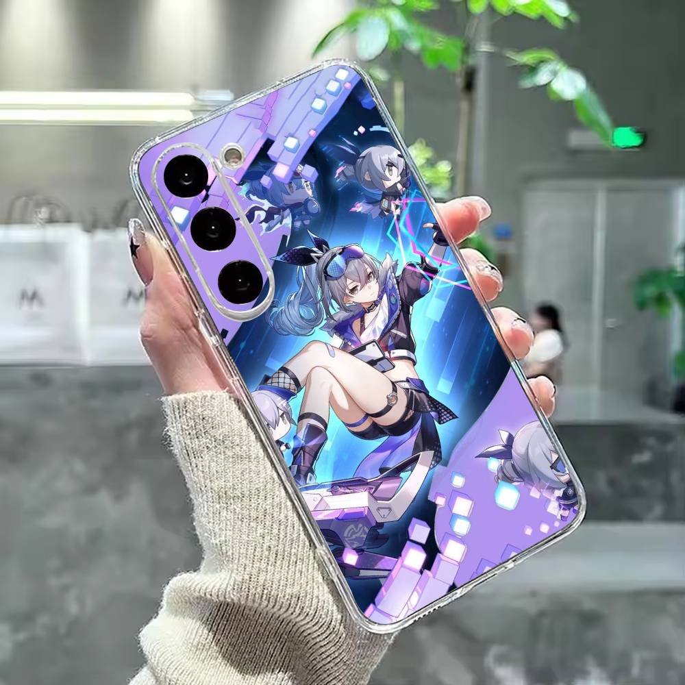 Чехол для телефона H-Honkai Silver Game Wolf для Samsung Galaxy A91,80,73,72 ,71,53,52,32 ,31,22,21s,20, Прозрачный чехол