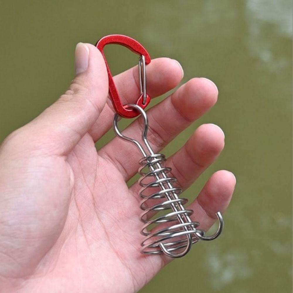 6Pcs Stainless Steel Tent Octopus Rope Buckle Aluminum Zinc Zinc Alloy Fixed Tent Rope Buckle Outdoor Camping