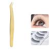 Пинцеты с изогнутым кончиком против скольжения Золотые прямые пинцеты Пинцеты для наращивания ресниц Аксессуары для макияжа