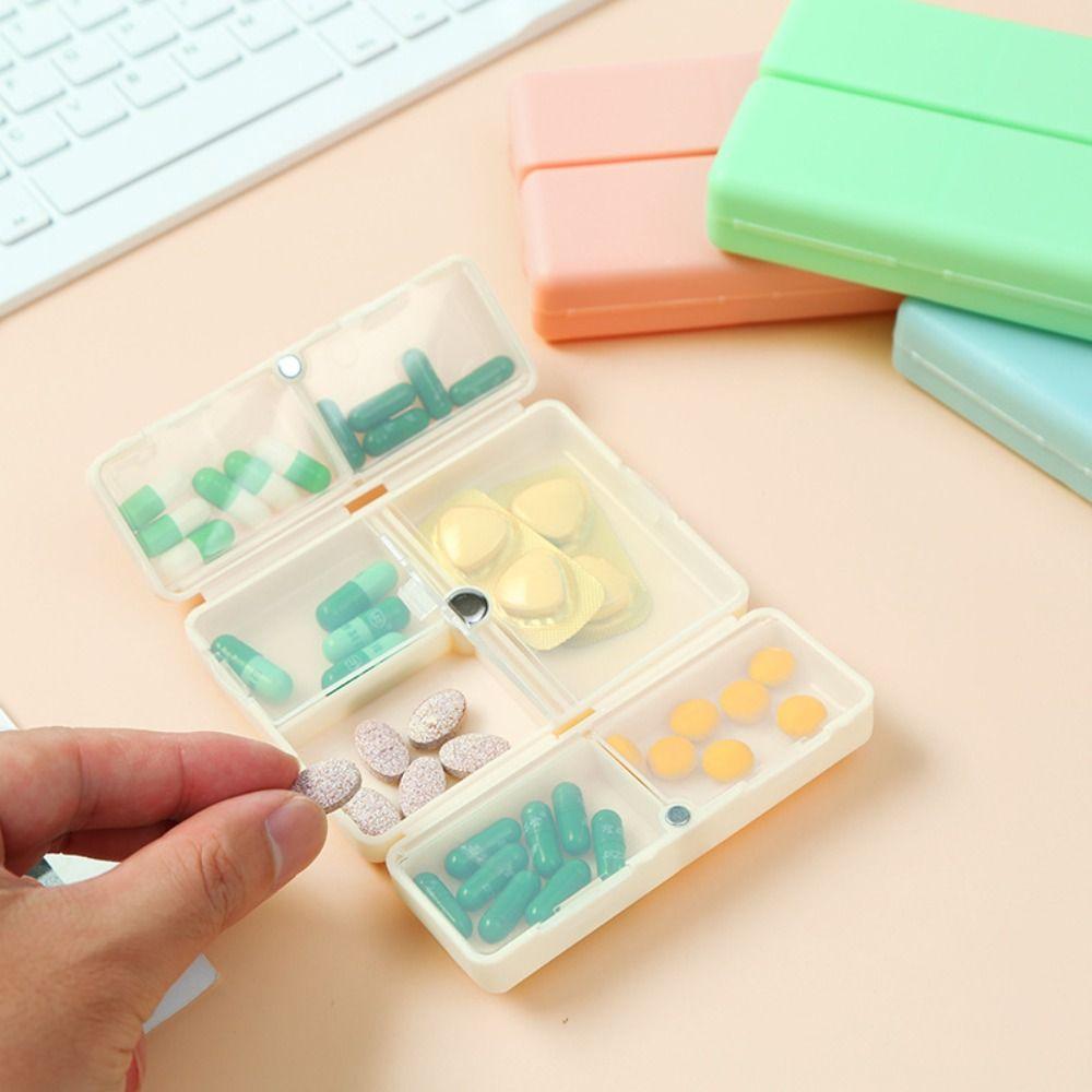 Multifunction 7-compartment Pill Box Durable Pill Dispenser Box Portable Pill Storage Box  Travel