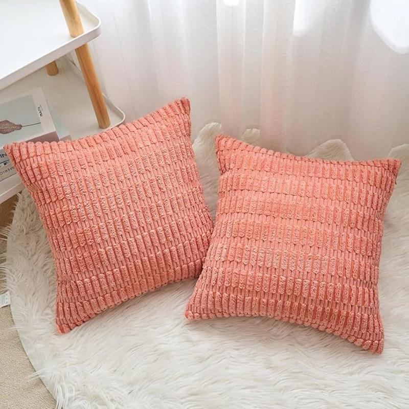 Мягкие Наволочки для Декоративных Подушек Вязание Мех Однотонный Чехол для Подушки Дивана Подушка для Талии Наволочка Защитный Чехол для Подушки Офисный Диван