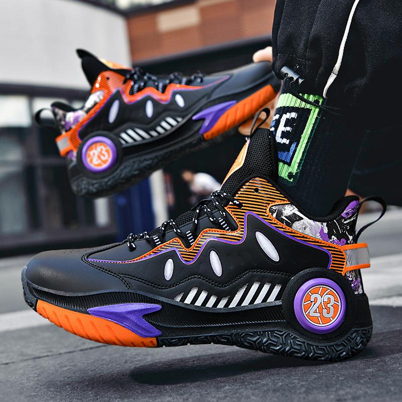 Летние новые баскетбольные кроссовки для мужчин и женщин, легкие, амортизирующие, кроссовки с толстой подошвой, для любителей износостойких кроссовок