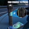 Portable RGB Led Flashlight Rechargeable Zoomable Torch Strong Light 11 Mode Tactical Lamp for Camping Fishing Emergency Lantern