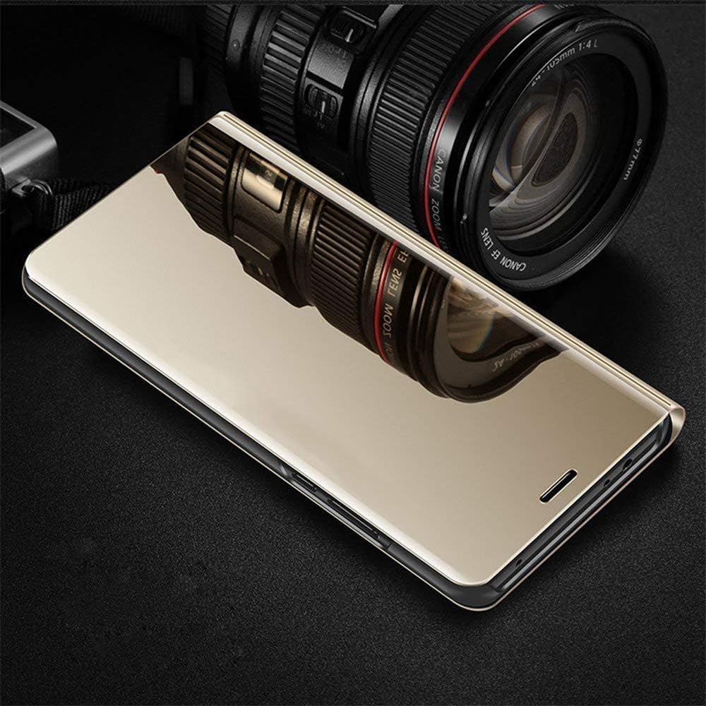 Case for iPhone 16 Cool Style Clear View Window Electroplate Plating Stand Scratchproof Full Body Protective Flip Slim Cover for iPhone 16 6.1" 2024
