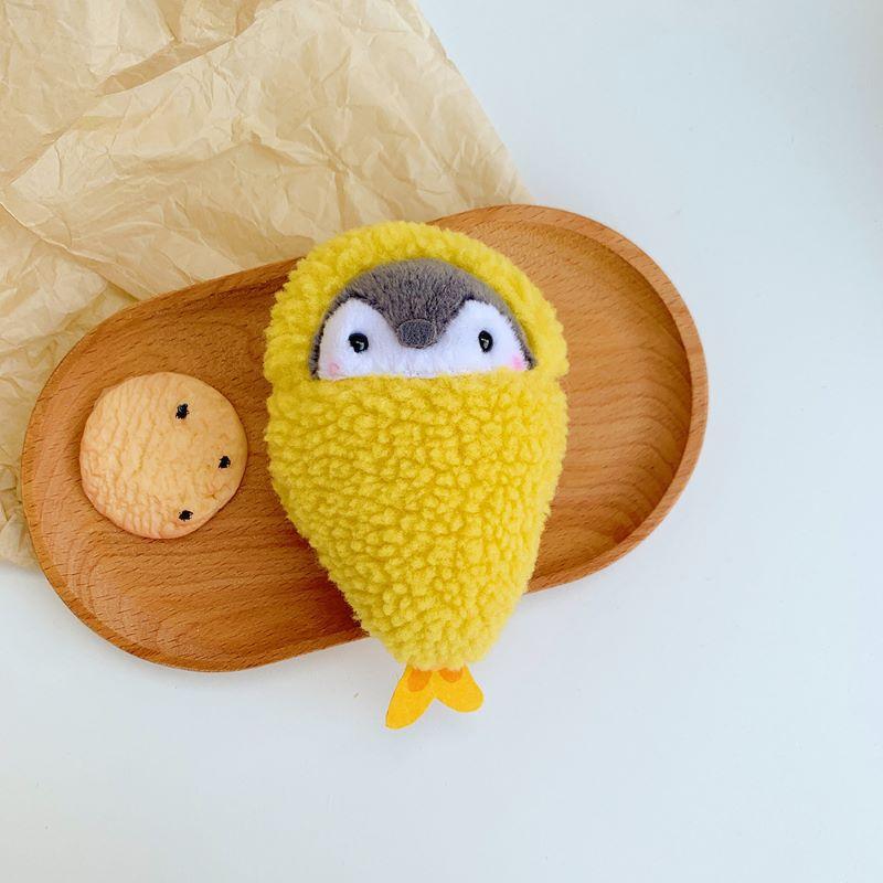 Японский Милый Пингвин Брелок Подвеска Сумка Хлеб Плюшевая Игрушка Сосиска Кукла Подвеска Милый Яйцо Брелок