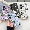 Flowers Soft Silicone Case For Samsung A55 A35 M35 S24 Xiaomi Redmi Note 13 Pro 13C 14 Poco C65 iPhone Huawei Honor 200 Realme Camera Shockproof Cover