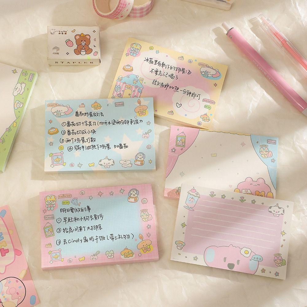 Journal Lovely Memo Pad Non-sticky Message Paper Multifunction Aesthetic Note Paper  Scrapbooking